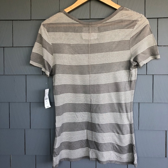 Kirra by PacSun Striped Scoop Neck T-Shirt Size S - Picture 2 of 6